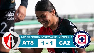 Atlas Femenil vs Cruz Azul 11 Resumen Goles 2024 [upl. by Hersh]