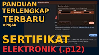 CARA PERPANJANG SERTIFIKAT ELEKTRONIK p12 PAJAK  Sertifikat Elektronik Pajak Kadaluarsa [upl. by Hescock]