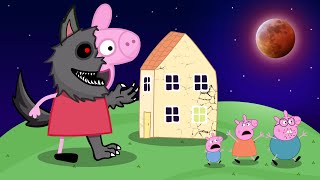 Peppa Pig Sad Story  Peppa Pig turns into a giant werewolf  Peppa Pig Funny Animation [upl. by Foah]