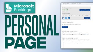 How To Create Personal Microsoft Bookings Page [upl. by Buyer]