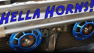 2015  2017 Subaru WRX Hella Supertone Horns Install [upl. by Annawd]