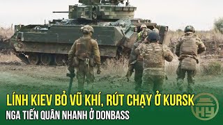 Lính Kiev bỏ vũ khí rút chạy ở Kursk  Nga tiến quân nhanh nhất ở Donbass [upl. by Enniroc]