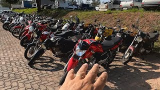 LEILÃO DE MOTOS SEMINOVAS RECUPERADAS DE FINANCIAMENTO [upl. by Enhpad319]