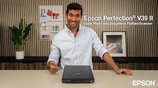 Meet the Epson Perfection® V39 II Color Photo and Document Flatbed Scanner [upl. by Guerra]