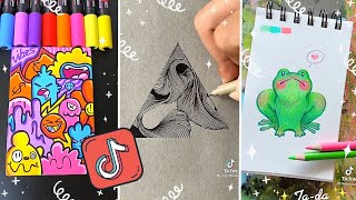 EASY and SIMPLE DOODLES anyone can draw  TikTok Compilation LOFI SOUNDTRACK [upl. by Liz]