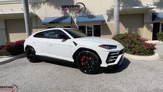 2021 LAMBORGHINI URUS IN BIANCO MONOCERUS WHITE WALKAROUND AND DRIVE POV BY DRIVING EMOTIONS [upl. by Maggs]