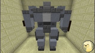 Minecraft  How To Build Iron Man 1 Iron Monger [upl. by Pilihp]