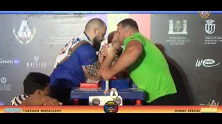 Tarkhan Muzaffarov Edikas Petkus 2024 Armwrestling [upl. by Abran]