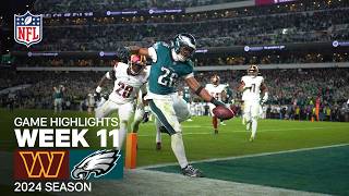 Washington Commanders vs Philadelphia Eagles Game Highlights  NFL 2024 Season Week 11 [upl. by Afra667]