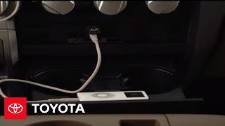 2007  2009 Tundra HowTo Auxiliary Input  Toyota [upl. by Nirehs59]