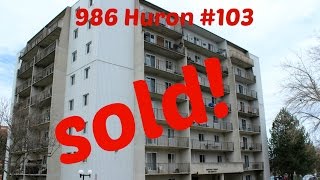 SOLD  London Ontario Real Estate 986 Huron Street 103 [upl. by Annoid]