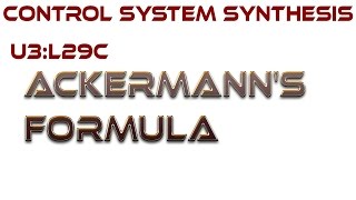 L29C Ackermanns Formula [upl. by Latsyc934]