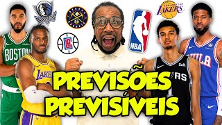 PREVISÕES PREVISÍVEIS DA NBA 20242025 [upl. by Haughay339]