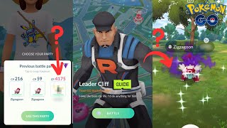 Defeat Cliff With Just ONE Pokemon  Pokemon Go Team GO Rocket Oct 2024 [upl. by Marolda]