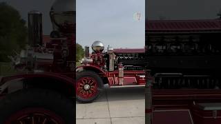 100yearold Ahrens Fox fire truck leaving 2024 Greater Cincinnati chapter ATHS truck show [upl. by Silloc292]