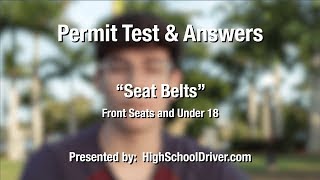 Seat Belt Laws  Florida Permit Test [upl. by Shurwood]