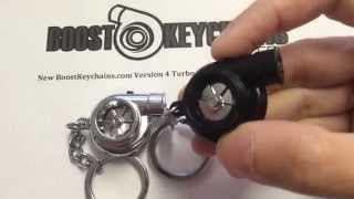 Boostnatics Electric Spinning Turbo Keychain with LED and Spooling  BOV Sounds  Version 4 [upl. by Franciska]