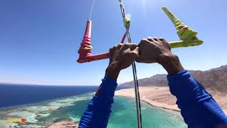 Kite surfer flies away 150m high [upl. by Beore]