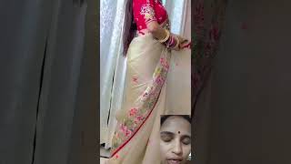 Beautiful new design Jimmy Choo saree music saree shortsfeed fashion sareesonline ytshortscr7 [upl. by Leorsiy]