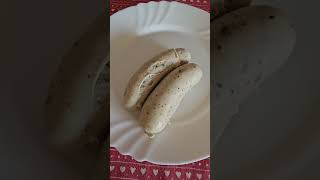 Taste of Bavaria trying authentic Weisswurst for the frirst time [upl. by Anelah399]