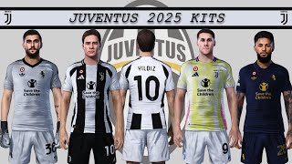 Juventus New Season Kits 20242025 PES2021 Sider pes2021 juventus juve kits [upl. by Tali715]