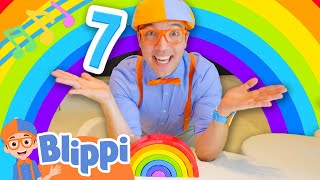 Count the Colors in the Rainbow in Blippis BRAND NEW Numbers Song  Kids Educational Counting Songs [upl. by Namlaz60]