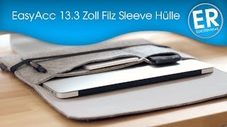 EasyAcc 133 Zoll Filz Sleeve Hülle für Utrabooks im Test [upl. by Desai]