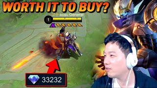 How much is New Granger Legend skin Research and gameplay Starfall Knight  Mobile Legends [upl. by Anthe]