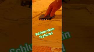 Schluter Drain grate assembly EXPLAINED shorts schlutersystems drain [upl. by Burkhart]