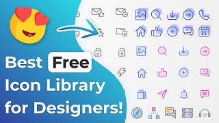 Best Free Icon Set Packs for Designers  Icon Libraries for Web UI Design [upl. by Buchheim827]