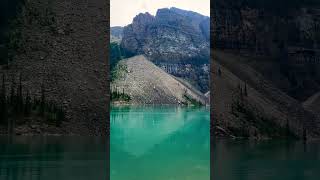 Moraine Lake Banff National Park Alberta 🇨🇦 travel nature canada shorts banff [upl. by Kilmarx]