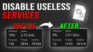 DISABLE these SERVICES for BETTER GAMING on Windows [upl. by Samtsirhc]