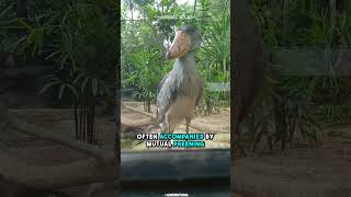 This Bird Sounds Like A Machine Gun  Shoebill Stork [upl. by Euqinna]