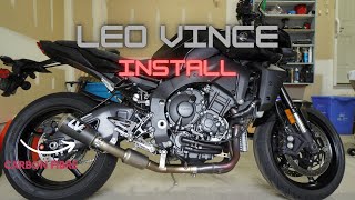 2022 Yamaha MT10 LeoVince Exhaust Install [upl. by Surad]