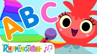 The Alphabet Rhyme  Fun ABCs Practice Song  Rhymington Square [upl. by Lemuela]