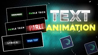 Top 10 alight motion text animation presets  XML text  text alight motion preset download free [upl. by Ailelc]