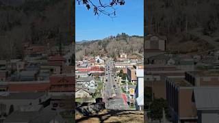 Bryson City North Carolina Cemetery overlooking downtown brysoncity Northcarolina [upl. by Enois]