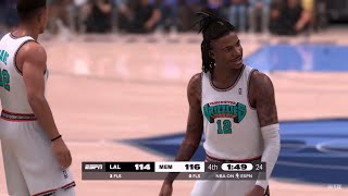 NBA 2K25 Gameday Mode  GRIZZLIES vs LAKERS FULL GAME HIGHLIGHTS [upl. by Vilma]