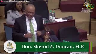 HON SHEROD DUNCAN MP BUDGET DEBATE 2024 [upl. by Akitnahs]