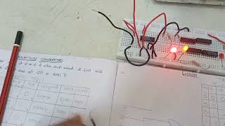 Encoder binary input output Digital Electronics  full explain with wiring in Breadboard in Hindi [upl. by Kenwood]