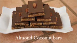 Almond Coconut Bars  Rebecca RL Sweet Cooking [upl. by Norman]