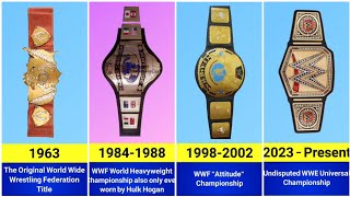 Evolution of WWE Championship From 1963 to 2024 BilliBhai [upl. by Yatnuhs]