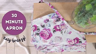 Apron cutting and stitching in 30 minutes and 2 sizes  full StepByStep tutorial [upl. by Aissila955]