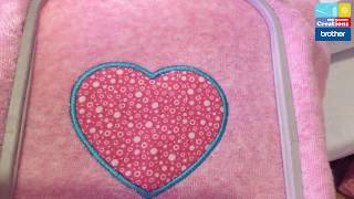 Easy Beginner Machine Embroidery How to Applique [upl. by Enerod]