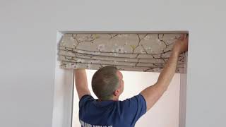 4 How to install roman blinds [upl. by Aitnom]