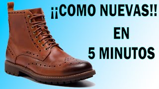 ¿Cómo REPARAR ZAPATOS y BOTAS de CUERO PIEL de Forma CASERA [upl. by Adnhoj]