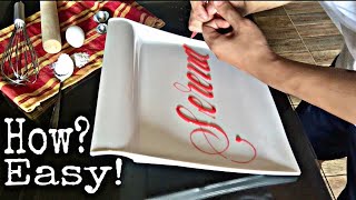 How to write on a Cake  Dedication Cake Writing Tutorial  Tottori [upl. by Mccourt]