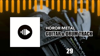 Horor Metal I Guitar And Drum Track I 200 BPM [upl. by Nylra]