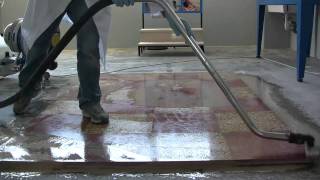 Terrazzo floor polishing  How to polishing floor with Klindex system [upl. by Aenaj638]