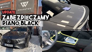 A35 Update Zabezpieczam piano black i oklejam lotkę w WRAPSTER MercedesBenz A35 AMG [upl. by Elad]